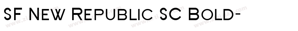 SF New Republic SC Bold字体转换